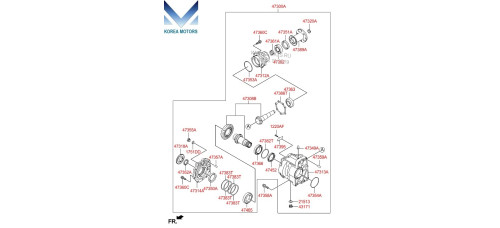 new transfer at-6 4wd set for hyundai santa fe 2012-15